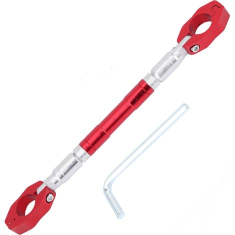 Jeffergarden Guidon d'équilibre universel réglable en alliage d'aluminium pour moto, rouge-DOU