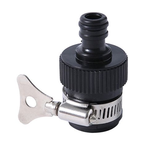 Kit de raccords universels pour tuyau de machine à laver - 4 pièces - Noir (1/3)