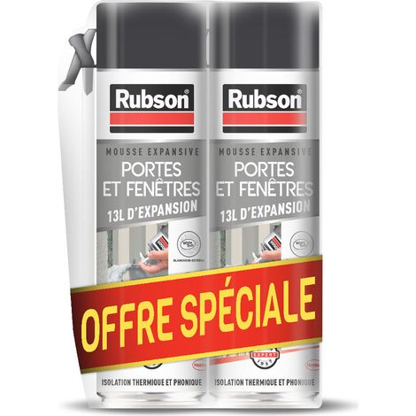 Lot De 2 Mousses Expansives Portes Et Fenêtres 500 Ml Lot De 2 Mousses Expansives Portes Et Fenêtres 500 Ml - Rubson