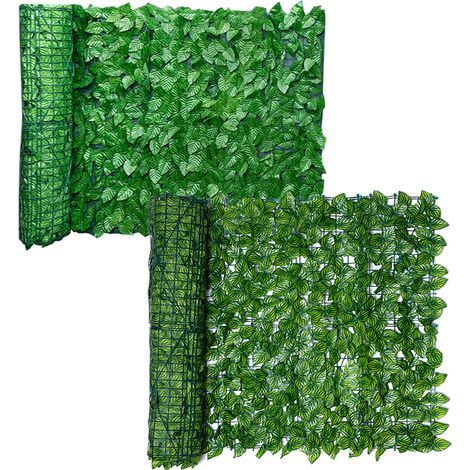 Rouleau de brise-vue artificiel résistant aux UV pour haie, mur, aménagement paysager, clôture de jardin, écran de balcon, décoration intérieure et extérieure (1/5)