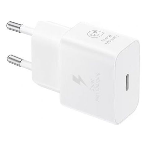 Cargador de pared Samsung GaN USB-C de 25 W SFC blanco