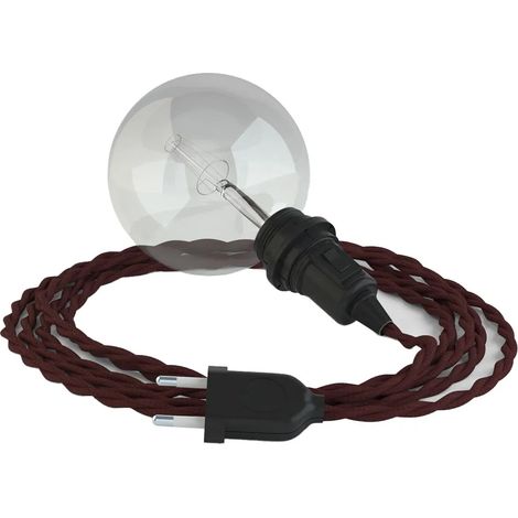 Lampe suspension Creative Cables tm19 câble effet soie 3m (1/3)