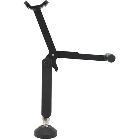 Support moto antidérapant réglable, béquille latérale de stationnement pour cross, élévateur de roue avant, pied d'appui stable, accessoire motocross. (1/5)
