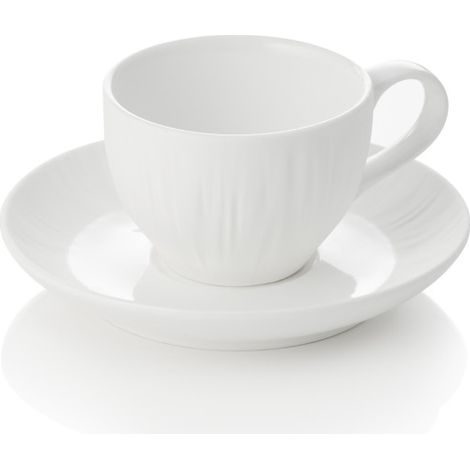 Tasse expresso & soucoupe 80 ml blanche MAYA SHIRO lot de 4 - Was Germany (1/2)
