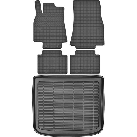Juego de alfombrillas de goma para coche y maletero para Mercedes Clase B I W245 (2005-2011).