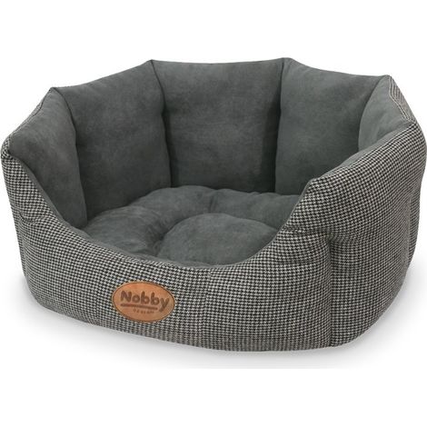 Panier Ovale pour Chien Gris 55 x 50 x 21 cm