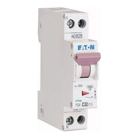 Interruttore modulare Eaton 1P N 32 ampere viola