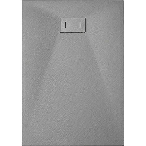 Duschtasse Grau Stein-effekt mod. Strong 80x140 cm