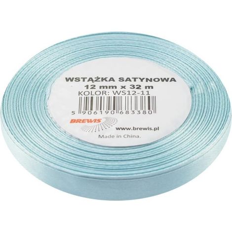 Hellblaues Satinband 12 mm x 32 m