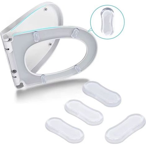 Autocollant anti-collision pour siège de toilette, coussinet insonorisant, universel pour réfrigérateurs, tables et chaises, autocollant absorbant les chocs et réduisant le bruit, lavable, en stock (1/5)
