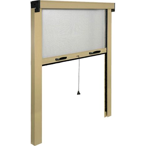 Zanzariera a Rullo Verticale per Porta Finestra Avorio Ral 100 X in Alluminio 250 cm