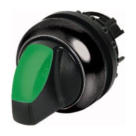 Eaton M22S-WLK3-G Botón Selector Negro LED Verde