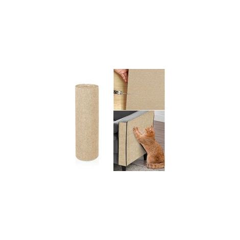 Protezione antigraffio per divano, protezione antigraffio per gatti, adesivo protettivo, protezione antigraffio per mobili, porte, pareti, tappeti, piani di lavoro, 2 m x 40 cm, kaki (1/4)