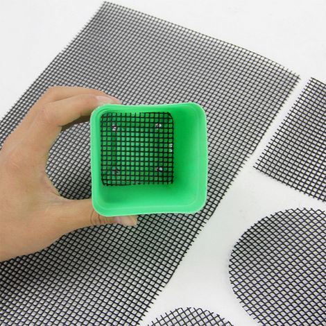 Lot de 5 tapis de jardinage en maille pour pots de fleurs, tapis de rempotage pour bonsaïs (30 x 20 cm) (1/5)