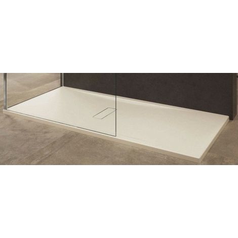 Receveur de douche beige ultraplat recoupable NOVELLINI CUSTOM 140x90 cm H 3,5 cm (1/5)