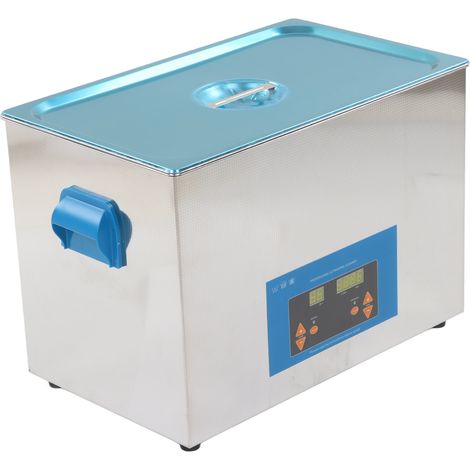 Nettoyeur Ultrasonique 27L 500W Acier Inoxydable Chauffe 40KHz Machine à Nettoyer Ultrasons 220-240V Prise EU (1/5)