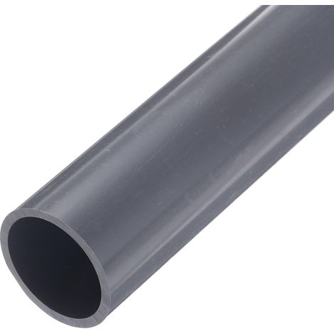 Tube Rigide en PVC, Tuyauterie Ronde, Tuyauterie pour Matériel, 34mm ID, 40mm OD, Longueur de 9 Pouces, Gris Clair, Haute Résistance aux Chocs pour Tuyau d'Eau, Gaine de Câble (1/5)