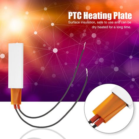 Plaque chauffante thermostatique avec élément chauffant PTC, boîtier en aluminium 12 V, 70 °C (1/5)