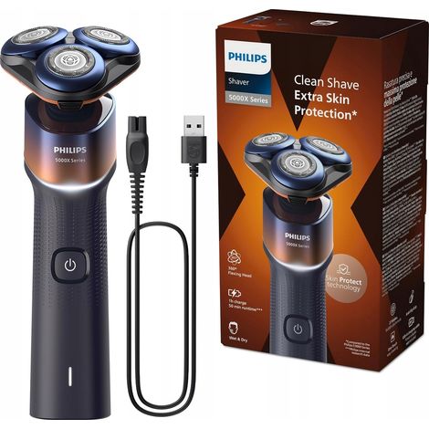 Rasoio PHILIPS SkinGlide X5012/00 per uso a secco e bagnato, 1 pz. (1/5)