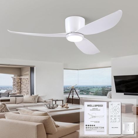 Ventilateur de Plafond Silencieux avec Lumiere et Telecommande (1/5)