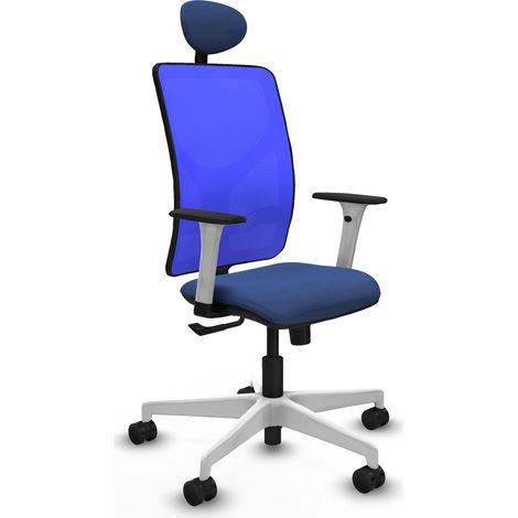 Chaise bureau piqueras y crespo Motilla blanc mousse épaisse (1/2)