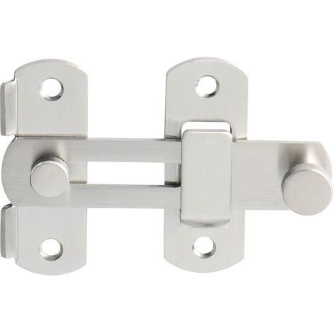 Cerradura para puerta corredera AIDUCHO, pestillo, cerrojo con tornillos para puertas, ventanas, armarios y jardines, acabado en acero inoxidable cepillado, Ems9500-Ls (1/5)