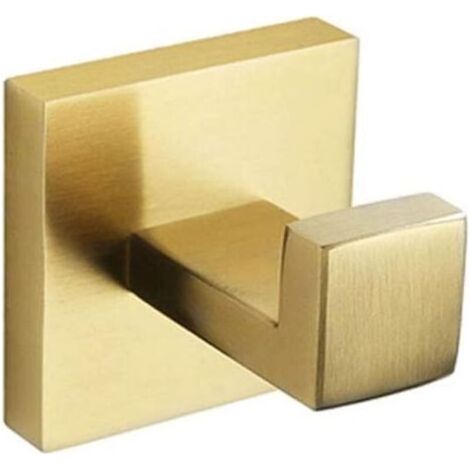 Stück selbstklebender Handtuchhaken aus Edelstahl für Bad, Küche, Garage – Gold (1/4)