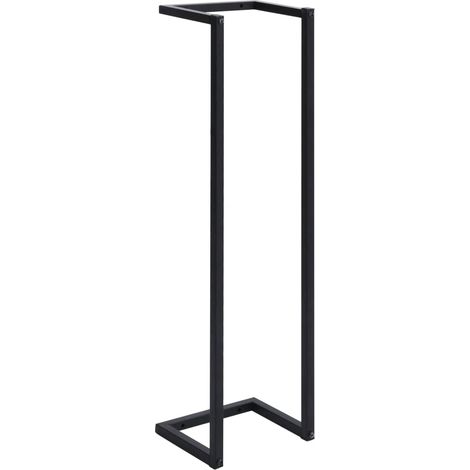Porta asciugamani 25 x 20 x 95 cm ferro nero 020005506