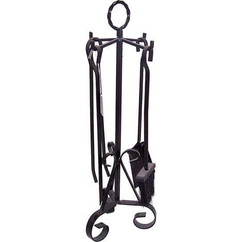 ACCESSORI CAMINO TRESPOLO ANELLO PALETTA MOLLA SCOPINO H57CM