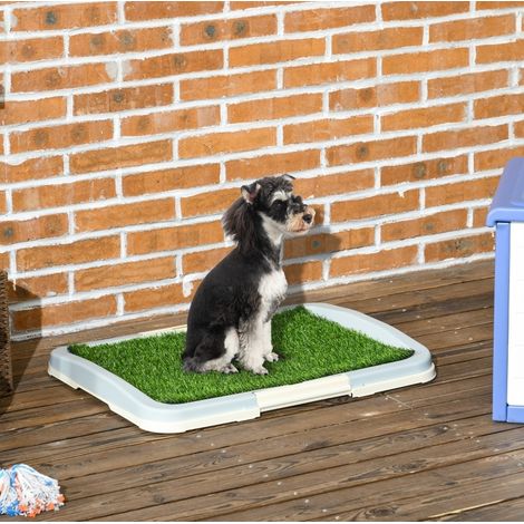 Toilette per cane con erba sintetica, 63 x 48,5 x 6 cm, verde DESVIAE (1/5)