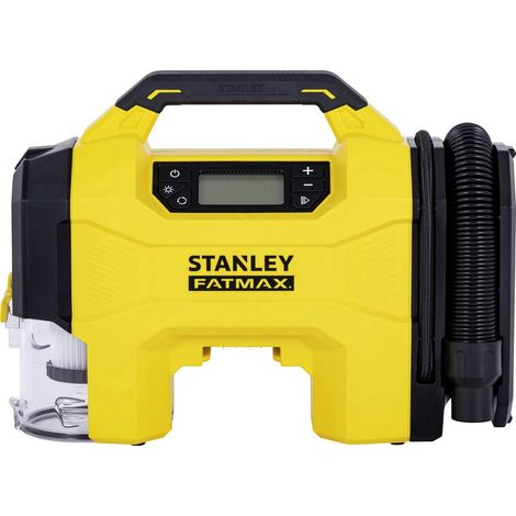 STANLEY SXVI02001 Compressore a batteria 10 bar adattatore 12V per funzionamento via cavo, Display digitale