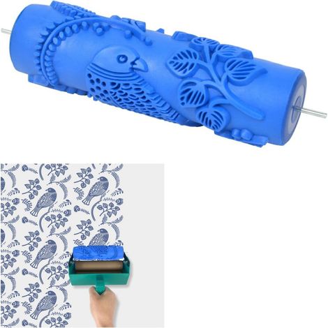 Rouleau à peinture décoratif de 7 pouces avec motifs pour la décoration murale DIY, rouleau texturé pour les projets artistiques à domicile (EG343C) (1/5)