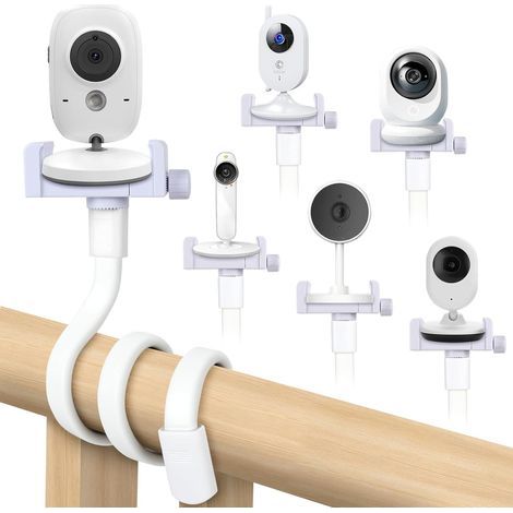 Baby Camera Holder, Universal Flexible Clip, No Drilling Required, for Bed and Crib (1/5)