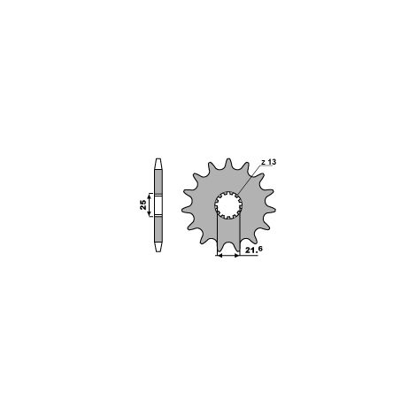 Pignone anteriore PBR JTF566 8 18NC per catene, in acciaio resistente