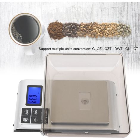 Präzise digitale elektronische Küchenwaage (3 kg/1 g), Edelstahl, zum Wiegen von Lebensmitteln beim Backen und Kochen (1/5)