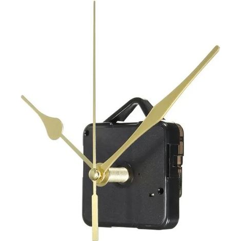 Kit Mouvement Mécanisme Silencieux D‘horloge à Quartz 3 Aiguilles Or Décoratif
