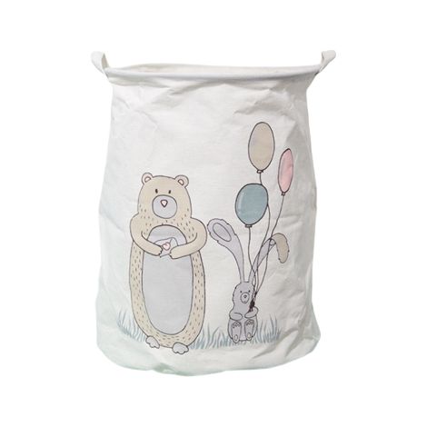 Spielzeugbehälter, Korb, Wäschesack TEDDYBÄR 35x45 cm OR2WZ121