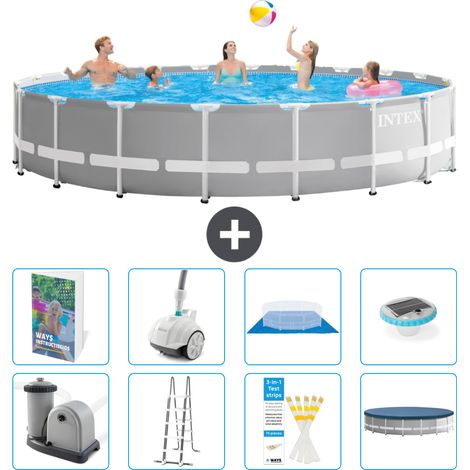 Prism Frame Pool Rund - 610x132 cm - 9-teilig S552