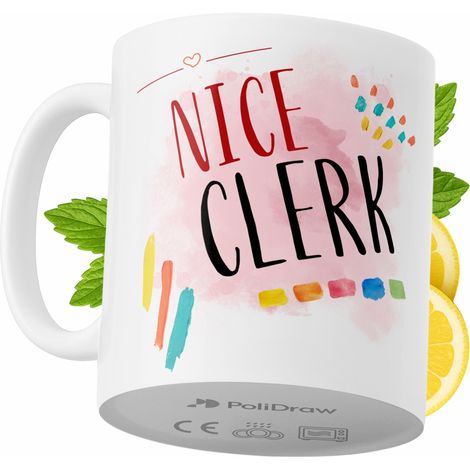 Tazza divertente e umoristica per un impiegato, ideale per caffè e tè, con grafica e testo divertenti. Tazza perfetta per compleanni, onomastici e festività. Tazza premium per occasioni speciali, per  (1/5)