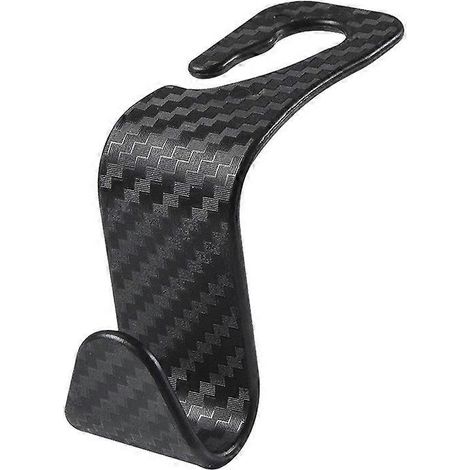 1/2/4 pièces. Crochet en fibre de carbone pour siège auto, crochet universel pour appui-tête de voiture, organisateur de bougies en mosaïque, accessoires intérieurs de voiture (1/4)