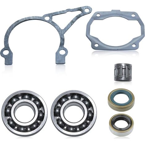 Bearing Kit for Husqvarna 340 and STIHL TS400 Series, Crankshaft Bearings with Seals and Oil Seal Spare Parts Chainsaw Accessory (1/5)