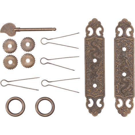 Antiker Türgriff aus Messing, exquisites Design, gerader Stangengriff für Schrank und Kleiderschrank (1/5)