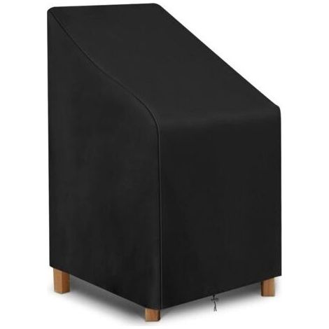 Housse de Chaise de Jardin, Housse de Protection pour chaises empilables, imperméable Tissu Oxford Housse Chaise Extérieur (64 x 64 x 120 cm) (1/4)