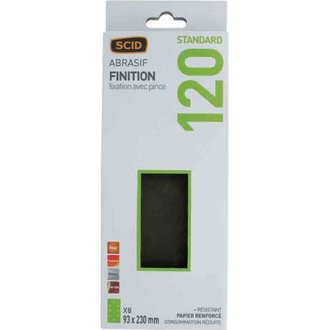 Patin Fixation Avec Pince 93 X 230 Mm 8 Trous Ovales  120 8 (1/3)