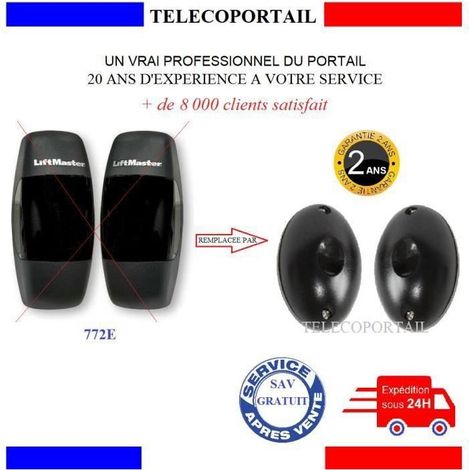Jeu de photocellules - Compatible Chamberlain Liftmaster VISIO 771 REV 772E - Portée 10 m - 12–26 V AC/DC - Émetteur + Récepteur (1/3)