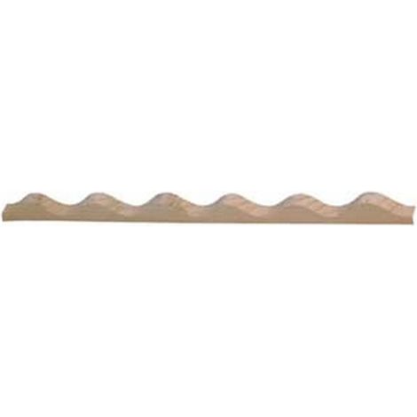 100MT LISTELLO IN LEGNO ONDULATO PER COPERTURE  - mt.2