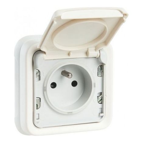 Legrand – Prise de courant complète 2P+T encastrée blanche – Indice de protection IP20 – Pour installation électrique – 16A 230V (1/8)