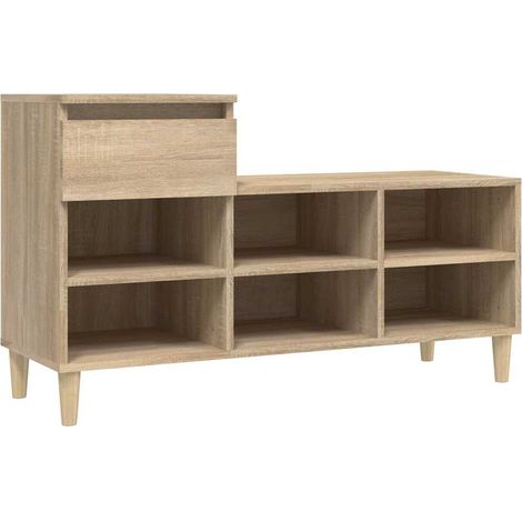 Maison Exclusive - Scarpiera Rovere Sonoma 102x36x60 cm in Legno Multistrato (1/5)