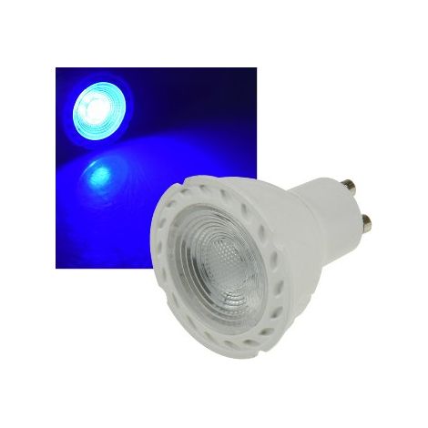LED Strahler BLAU für Deko Leuchten GU10 Sockel 5W 38° Blau