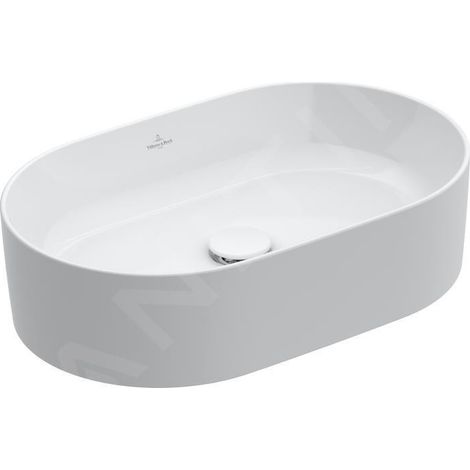 Villeroy & Boch Collaro - Vasque, 56x36 cm, CeramicPlus, blanc alpin 4A1956R1 (1/5)